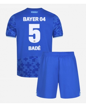 Bayer Leverkusen Loic Bade #5 Maglia Gara Terza Repliche 2025-26 Bambino Maniche Corte